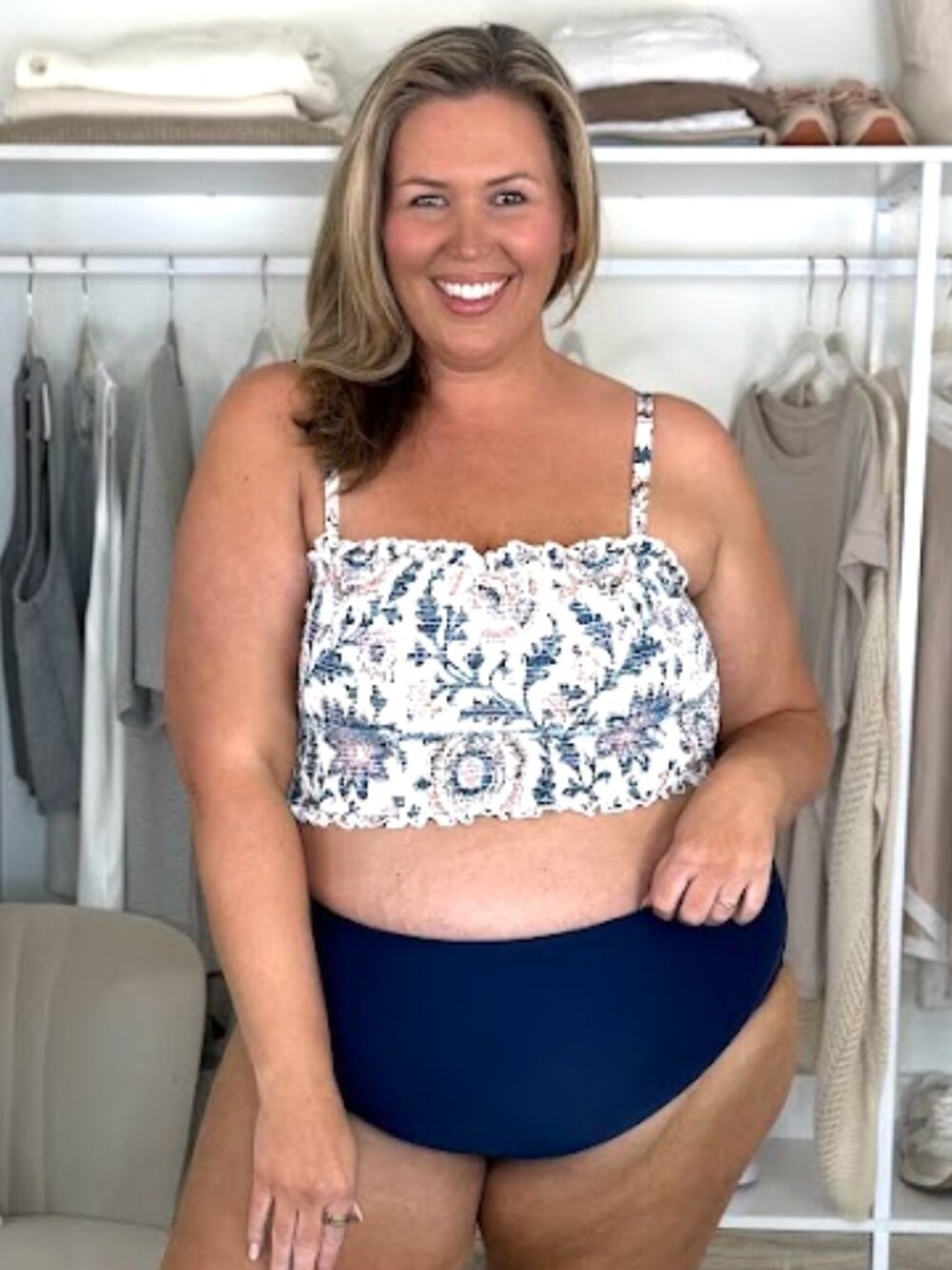 Celandine Smocked Bathing Suit Top